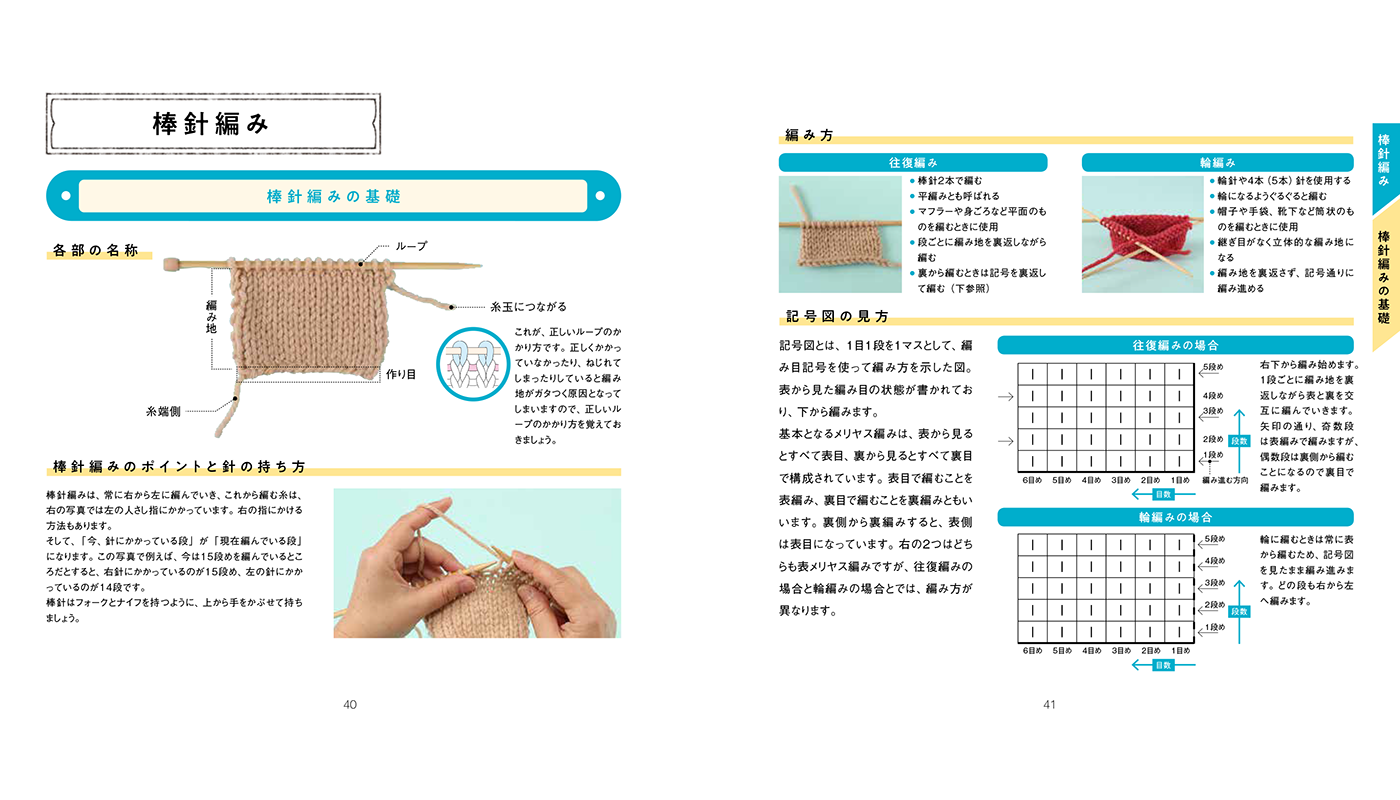 かぎ針も棒針もきちんと編める 手編みの基礎