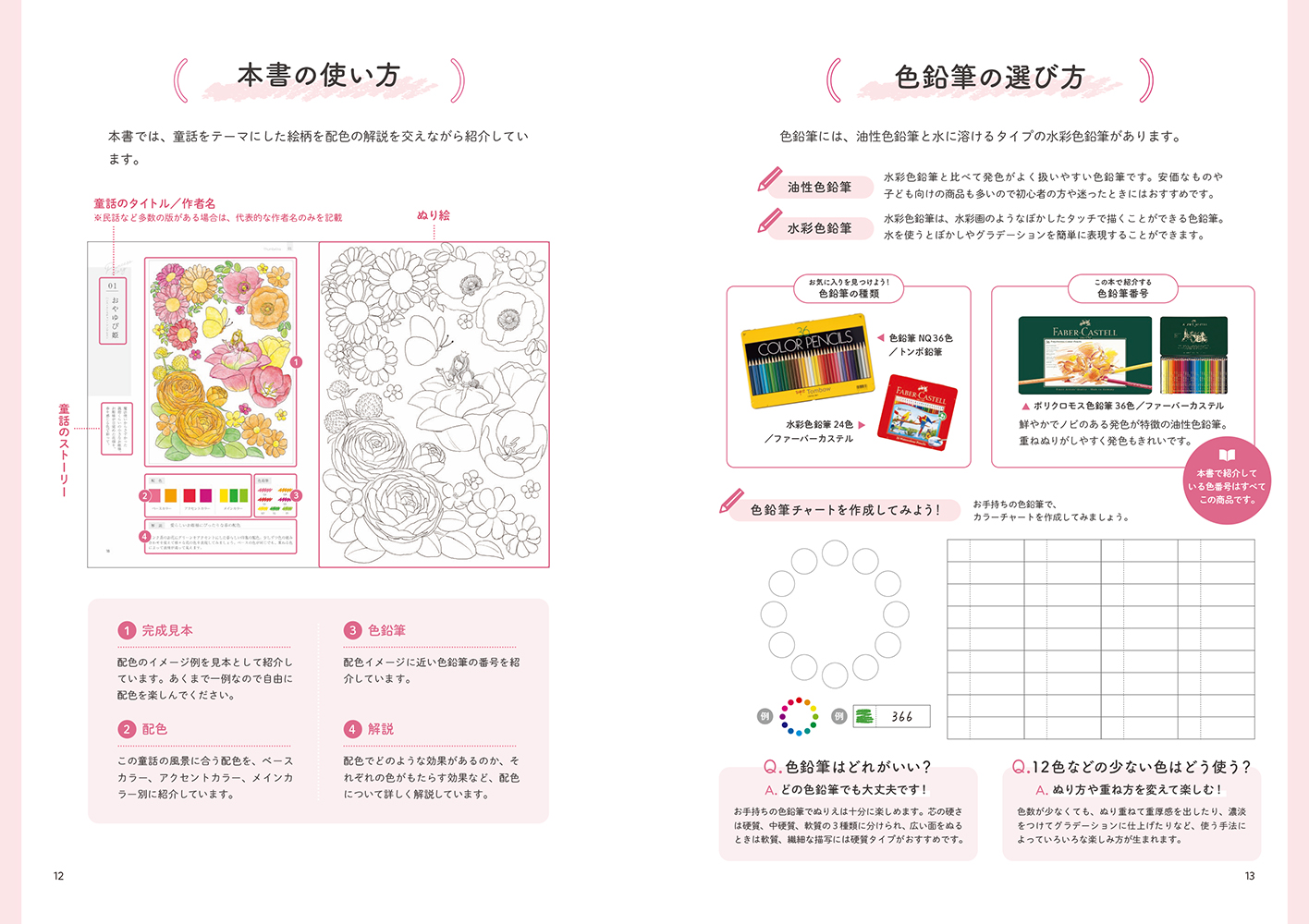 ファンタジーぬり絵でわかる配色Lesson